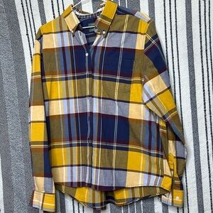 Mens Vintage Rockies Weatern Flannel Button Up